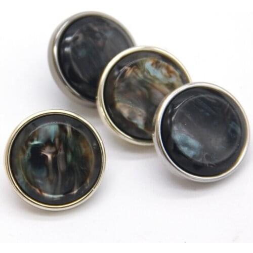 17mm Round Colorful Plastic Shank Sewing Buttons For Clothing Women Coat Suit Sweaters Decorations Needle Accessories Wholesale