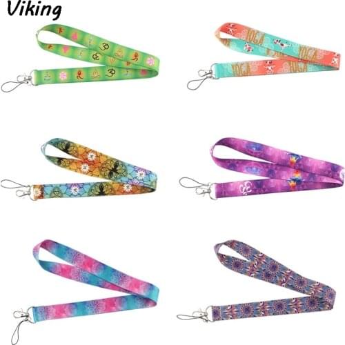20pcs/lot G1389 Cartoon Yoga Phone Lanyards For Keys ID Card Neck Strap Keychains USB badge Holder Hang Rope Lanyard