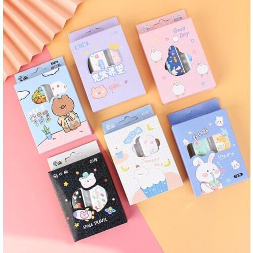 20pcs Cute Cartoon Medical Patch Waterproof Wound Adhesive Bandages Dustproof Breathable First Band Aid Adhesive for Kids