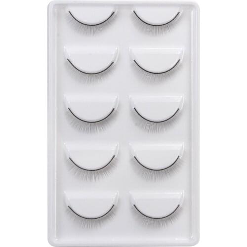 5 Pairs/Set False Eyelashes Handmade Training Lashes For Beginners Teaching Lashes Eye Extension Tools Practice