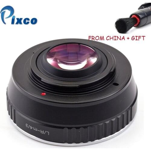 ADPLO L/R-M4/3 Focal Reducer Speed Booster, Suit for Leica R Lens to Suit for Micro Four Thirds 4/3 Camera+Silica Gel Desiccant