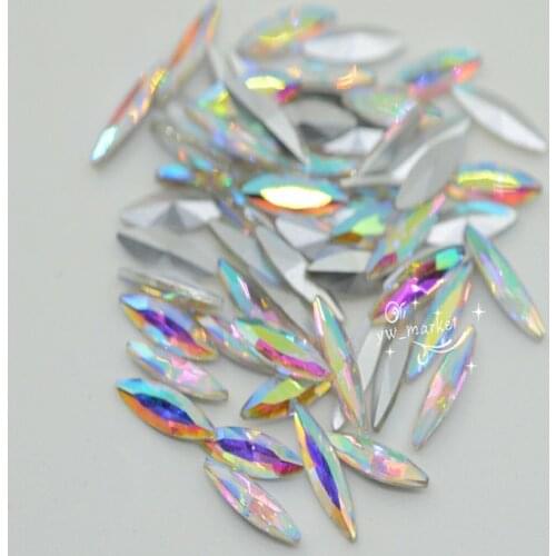 4x15mm Small size Navette rhinestones Clothes Jewelry Accessories