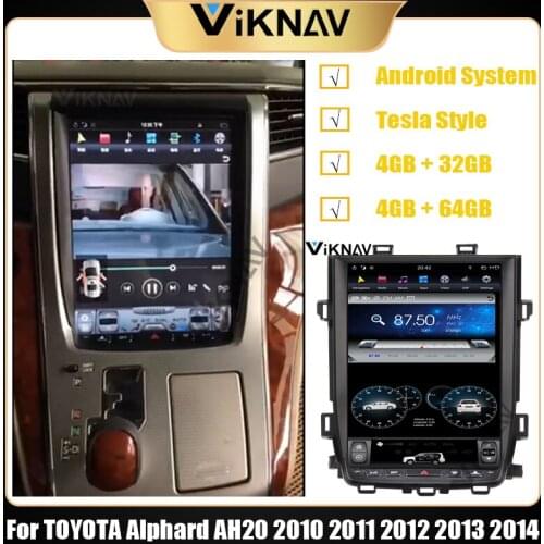 Car autoradio multimedia player For TOYOTA Alphard AH20 2010 2011 2012 2013 2014 car GPS navi DVD vedio player