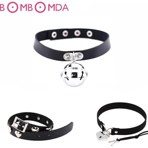 BDSM Sex Toys Leather Collar For Woman Sexy Lingerie Neck Ring Punk Bdsm Bondage Rope Fetish Slave Tame Games Exotic Accessories