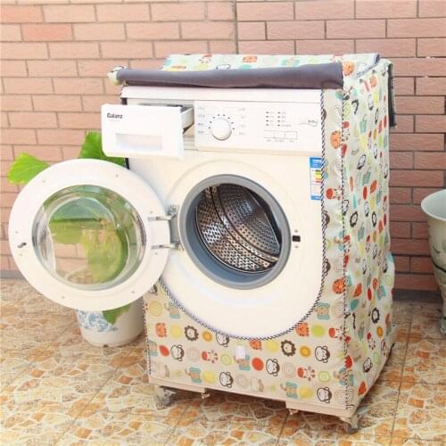 1Pcs 60x65x85cm Cartoon Platen Washing Machine Oxford Cloth Cover Waterproof Prevent bask Roller Washing Machine cloth cover