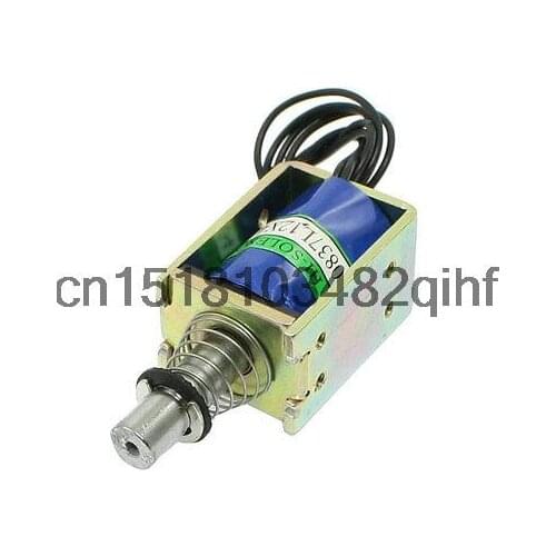 DC 12V 0.6A Open Frame Pull Type Solenoid Electromagnet 5mm
