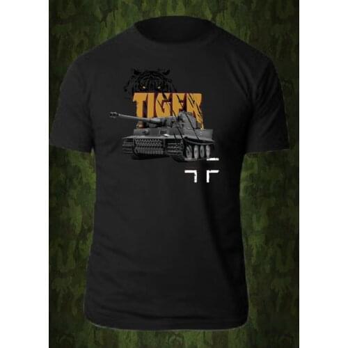 Wehrmacht Panzer Armoured Division Bundeswehr Tiger VI Tank T-Shirt. Summer Cotton Short Sleeve O-Neck Mens T Shirt New S-3XL