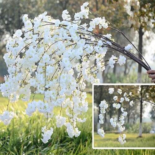Artificial Cherry Blossom Branch Wedding fake flowers flowers wedding decoration 150cm decor home center pieces