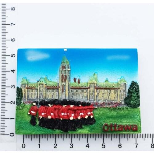 Canada Capital Ottawa Parliament Building Changing Ceremony Tourist Souvenir Magnetic Sticker Fridge Magnet