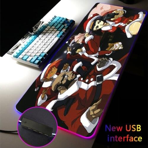 Multi-interface COWBOY BEBOP 400*800MM Large RGB Gaming Mouse Pad Typec Interface Docking Gamer Mousepad Dock USB HUB Desk Mat