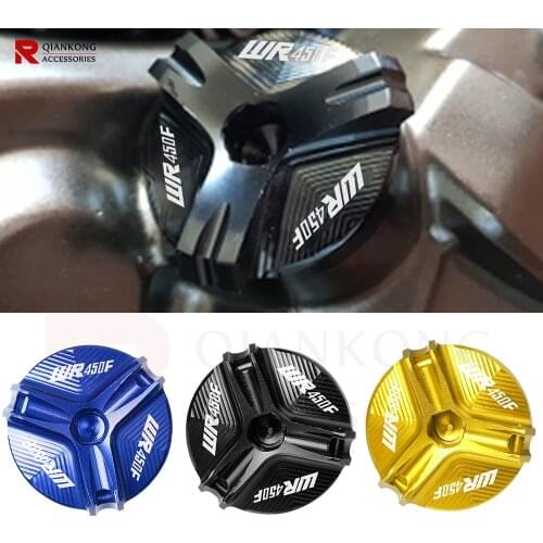 Oil Filler Cap For YAMAHA WR450F WR450 F WR 450 F 2003-2018 Motorcycle Accessories Engine Oil Drain Plug Sump Nut Cup Cover
