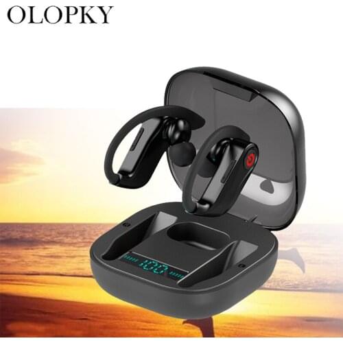 TWS HBQ Sport Bluetooth Earphone Wireless Headphones Waterproof LED Display Gaming Headset 9D Stereo Sound V5.0 For All Phone