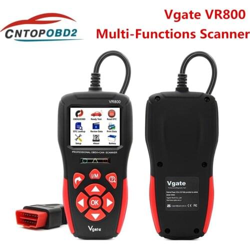 OBD2 Scanner Vgate VR800 Car Code Reader with Russian Automotive OBD 2 Car Diagnostic Tool PK Bluetooth ELM327 AS500 KW850
