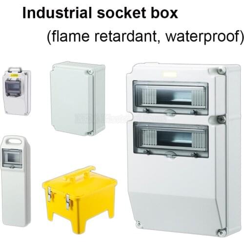 1Pcs Outdoor mobile portable power distribution box plastic waterproof industrial socket box portable power maintenance emptybox