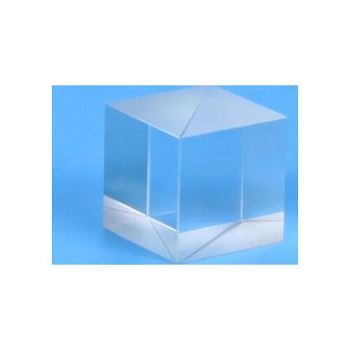Customized beam splitter 20 * 20 * 20mm right-angled triangle prism cube anti-reflection coating 5:5 applicable wave band 400-7