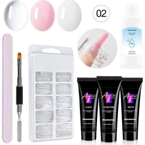 15ml Nail Gel Kit Quick Building Set Poligel Nail Poly Nail Polish For Nail Extensions Acrylic Gel Polish Nail Art Gel