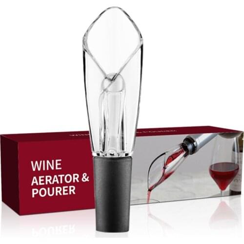 Portable Wine Accessories Party Bar Tools Barware Kitchen Acrylic Wine Aerator Pourer WP-002