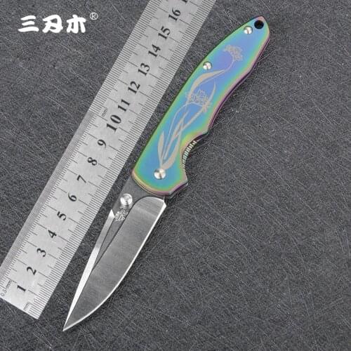 Sanrenmu 7073 Classic Style Sandvik 12C27 Blade Compact And Practical Mini Fashion Outdoor Self-defense Equipment Folding Knife