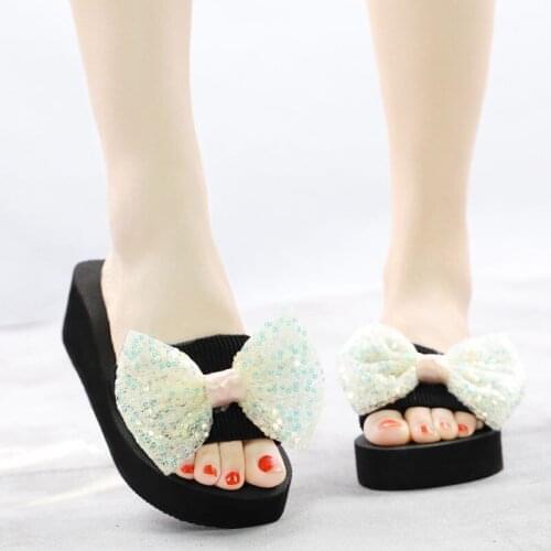 Wearing Flat Slippers Womens Shoes 2021 Korean Version of the Summer New Large Bow Satin Round Head Sandals Wild Half Slippers