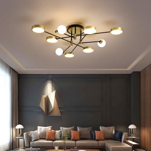 Modern Led Chandelier Lights For Living Room Bedroom AC85-220V Ceiling Hanging Lamp Indoor Lighting Fixture Dimmable Lustres