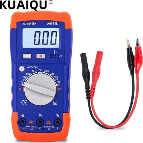 Capacitor Tester Digital Multimeter Tester Professional Capacitor Capacitance Meter Check Capacitors Digital Capacimeter A6013L