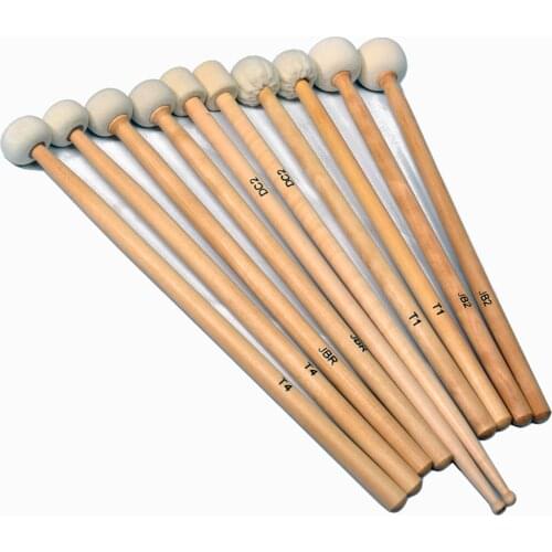 High Quality Timpani Mallets Precussion Beaters Hammer Drumsticks Free Shipping