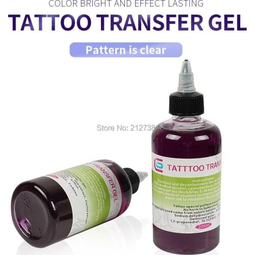 1Pc Tattoo Transfer Gel Body Art Paint Stencil For Machine Auxiliary Products Transfer Cream 220ml Supply Tattoo Gel