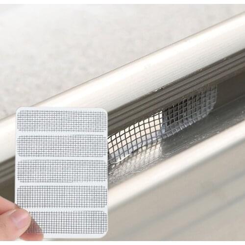 10Pcs/set Self Adhesive Anti Mosquito Fly Insect Door Window Fix Net Repair Tape Patch Home Garden Screen Mesh Stickers