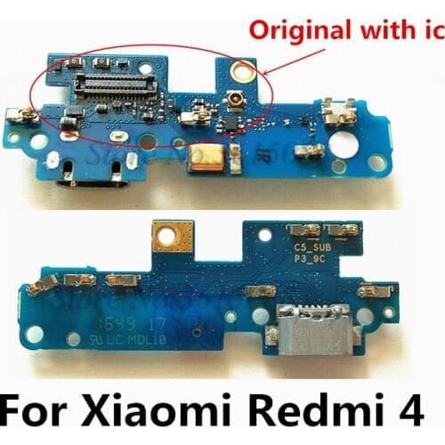 10pcs Original USB Charger Dock Board Connector Flex Cable For Xiaomi Redmi 4 Charging Port Replacement Parts