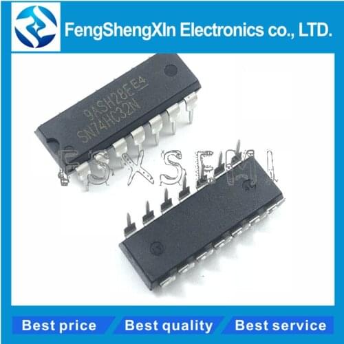 100pcs/lot New SN74HC32N DIP-14 74HC32 74HC32N QUADRUPLE 2-INPUT POSITIVE-OR GATES IC