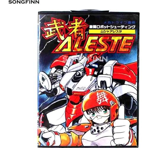 16 bit MD Memory Card With Box for Sega Mega Drive for Genesis Megadrive - Aleste