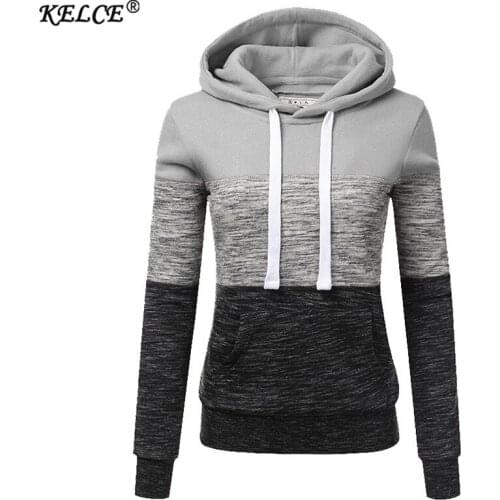 2021 Women Stripe Hoodies Female Cotton Casual Hooded Sweatshirts Long Sleeve Solid Patchwork Pullover Sportswear Lady Clothing