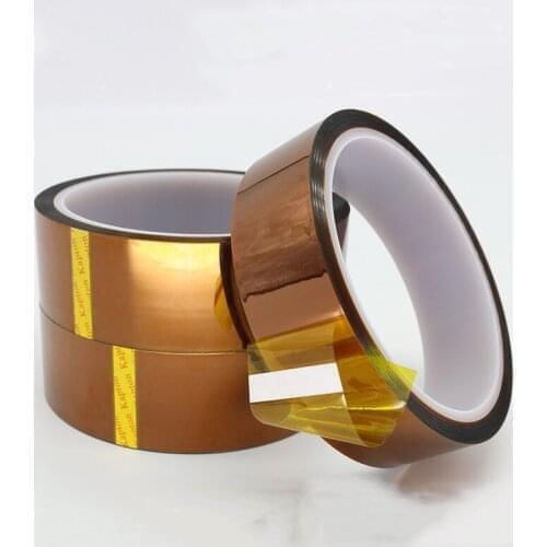 5mm Gold Finger High Temperature Polyimide Adhesive Tape 250 Degrees-1/2Rolls