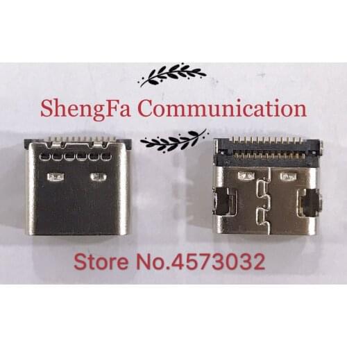 5pcs/Original for 24pin USB 3.1 Type-C Connector 24 pin Receptacle Right Angle Type C SMT Dual Row Tab Female Socket