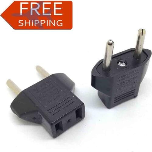 US Travel Power Adapter Converter Wall Plug To EU Europe 2PIN Travel Wall Power Plug