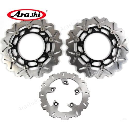 Arashi 1 Set MT03 2006-2011 CNC Floating Front Rear Brake Disc Rotors For YAMAHA MT 03 MT-03 660 2006 2007 2008 2009 2010 2011