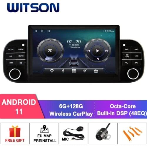 WITSON Android 10.0 CAR DVD SYSTEM for FIAT PANDA 2013-2020 Car Multimedia Player Stereo AutoAudio GPS Navigation Video Carplay