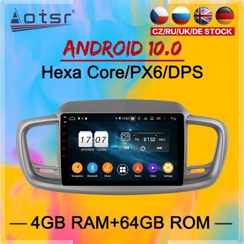 2 Din IPS Screen Android 10 DSP Car Multimedia Player For Kia Sorento 2015-2018 GPS Navigation Audio Radio WIFI stereo head unit