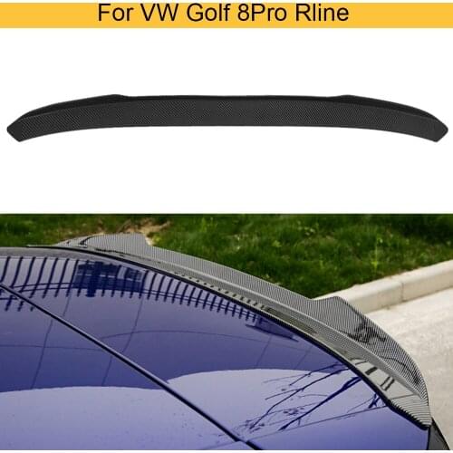 Car Rear Roof Spoiler Boot Lip Wing for Volkswagen VW MK8 Golf 8 Pro Rline 2021 Car Roof Spoiler ABS Carbon Look / Glossy Black