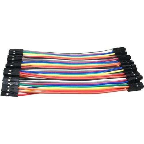 Free shipping 10PC Female two size 1P DuPont cable Female-Female Test cable 40P color dupont line