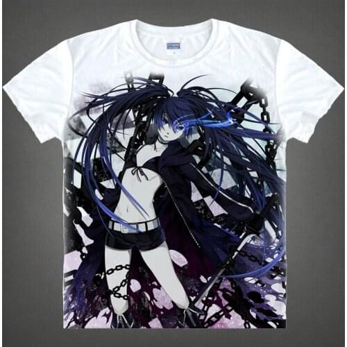 Burakku Rokku Shuta T-Shirt blazing blue eye Shirt Causal t-shirts Anime & Manga Pretty Cool summer t-shirts best anime shirts a