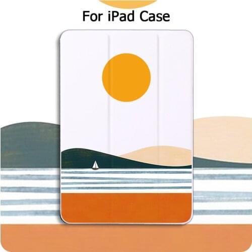 For iPad Air3 Case Air2 iPad 2018 6th Case for iPad 10.2 10.5 Pro 9.7 Funda Cover 2019 7th Kiwi print Case for iPad 2 3 4 Mini 5