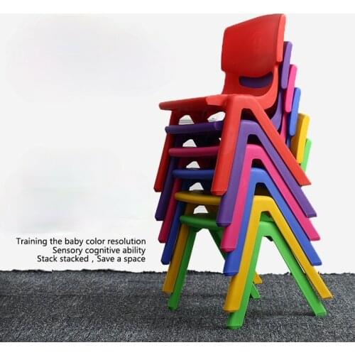 Childrens chair baby stool small bench back kindergarten child table chair plastic baby home thickened seat