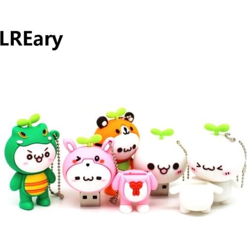 Cartoon USB Flash Drive 128MB Rough color text 4GB 8GB 16GB 32GB 64GB pen drive Cute memory stick pendrive thumb drive U disk