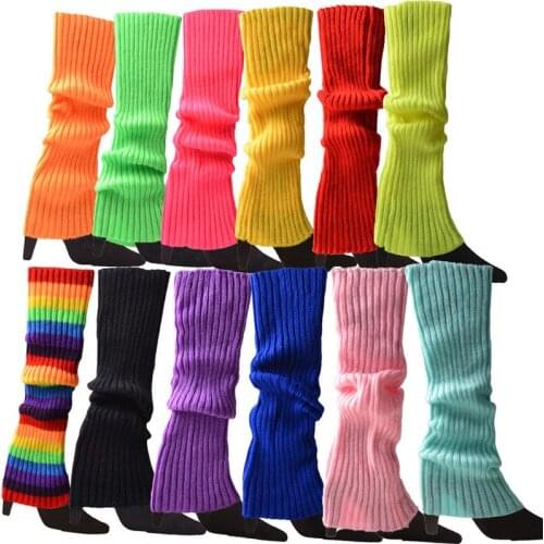 Leg Warmers Knitted Sock Warmer Women Foot Warming Cover Halloween Party Accessories Lady Stylish Elastic Long Tube Sock
