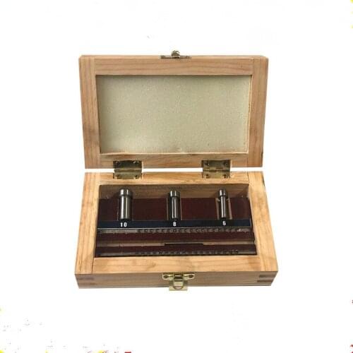 HSS Keyway Broach Set Metric Sized 6pcs 2mm 3mm Broaches 6/8/10 Collared Bushings with Shims CNC Cutting Tools knife