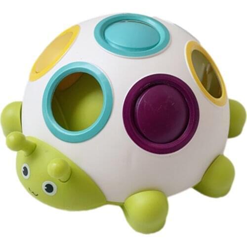 Baby Sensory Grab Toy Early Childhood Education Beetle Holding Color Matching Toys Fine Motor Teething Toys For Toddlers Kids