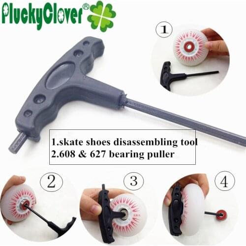 Inline Skate Fix Handle T-Tool Quad Skates Wrench Speed Skating Skateboard Tool Hex Allen Key Tool T shape Tool for Roller skate