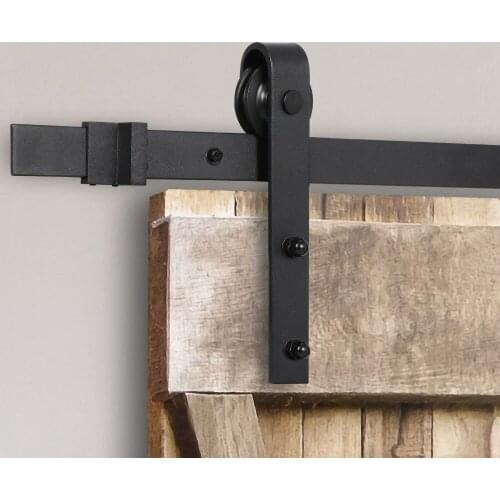 JACHOR 1200-4870mm скользящая Амбарная дверь Аксессуары для оборудования верхний монтаж скользящая орбита j-форма Ролик