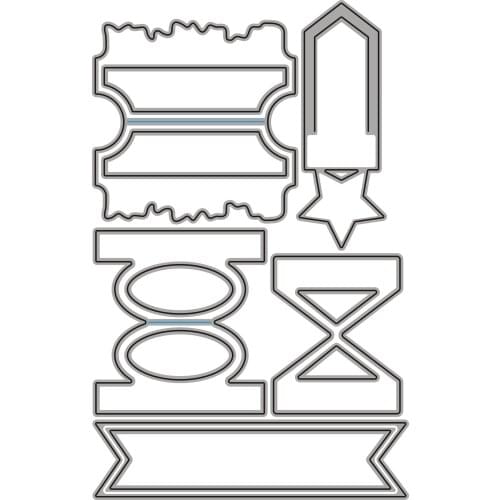 JMCRAFT 2021 New Planners Tabs Metal Cutting Dies Scrapbook Mold Cutting Mold DIY Crafts Handmade New